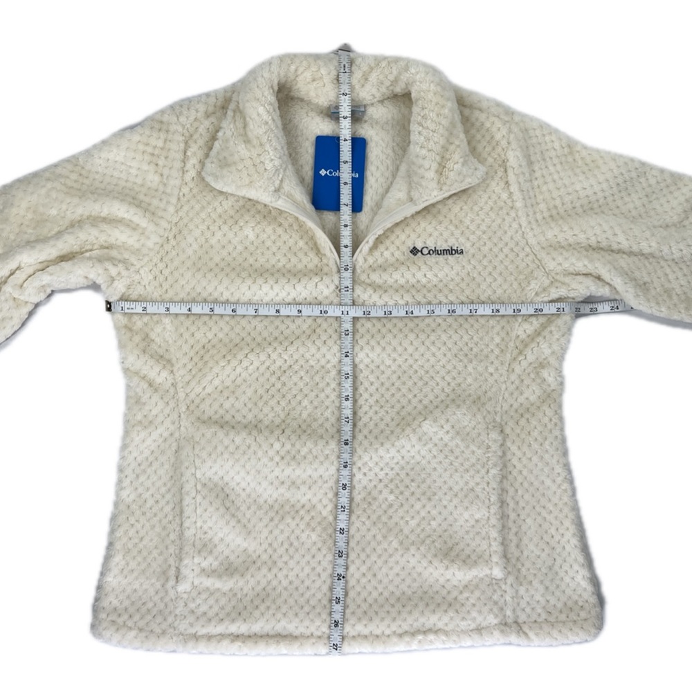 NEW Columbia Beech Forest High Pile Soft Teddy Fleece 1/4 Pullover Cream Large - Picture 10 of 15